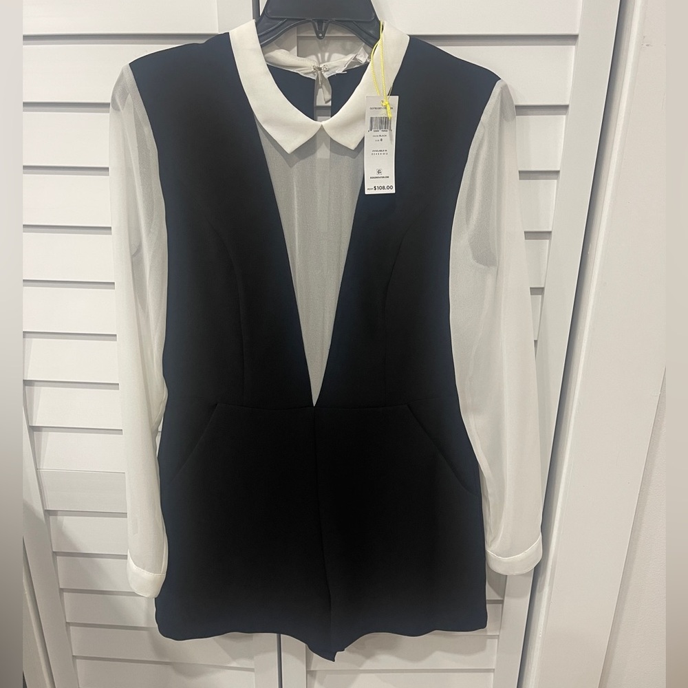 NWT - BCBGeneration black and white romper